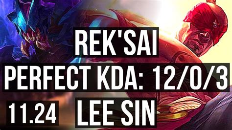 REK SAI Vs LEE JNG 12 0 3 Rank 7 Rek Sai Legendary KR