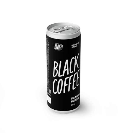 Кофе в банках Black Coffee Tasty Coffee - купить в интернет-магазине ...