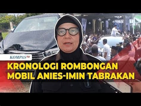 Kronologi Iring Iringan Mobil Anies Muhaimin Tabrakan Beruntun Saat