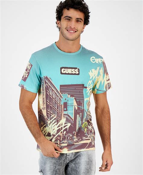 Guess Mens Dtla Logo Graphic T Shirt Macys