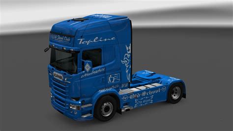 Scania Rjl Blue V Skin Ets Ets Mod