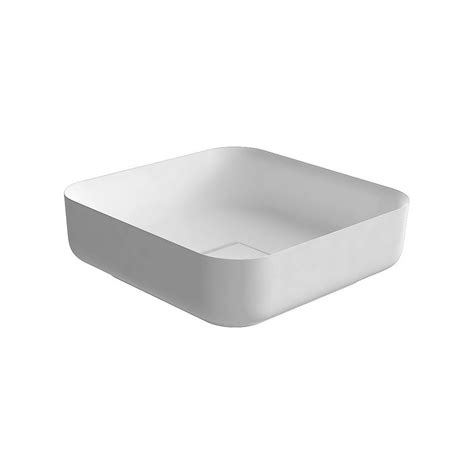 Antonio Lupi Bolo Bolomood Lavabo Quadrato Cm X In Flumood Bianco