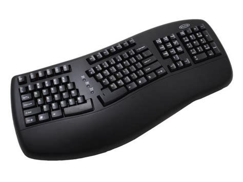 Belkin F8e887 Blk Black 107 Normal Keys Usb Wired Ergonomic Keyboard