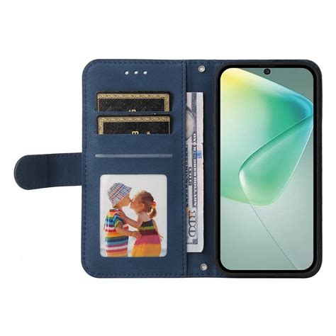 For Infinix Hot G Skin Feel Life Tree Metal Button Leather Phone