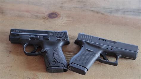 Glock 43 Vs Smith And Wesson M P Shield 9mm YouTube