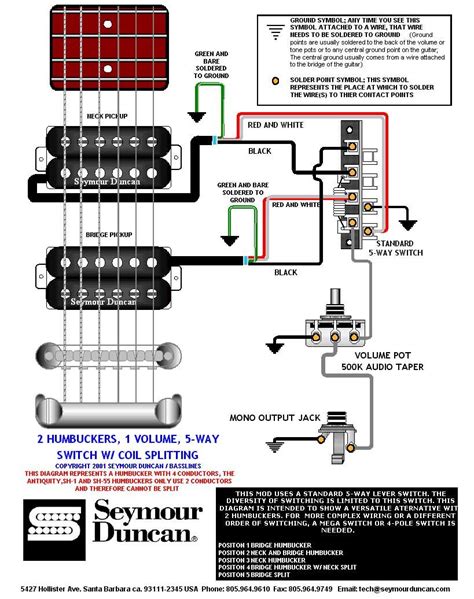 Guitar Wiring Diagrams 3 Pickups 5 Switch 5 Way Switch Guita