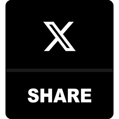 Share On X Button Icon Png And Svg Vector Free Download