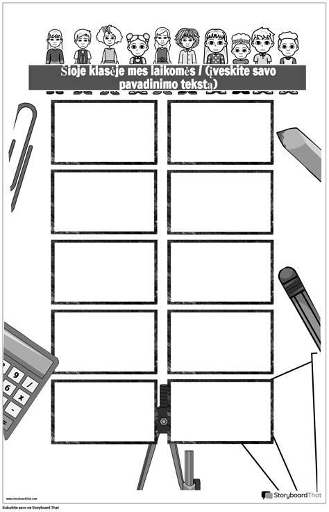 Klas S Taisykl S Pilkos Storyboard Par Lt Examples