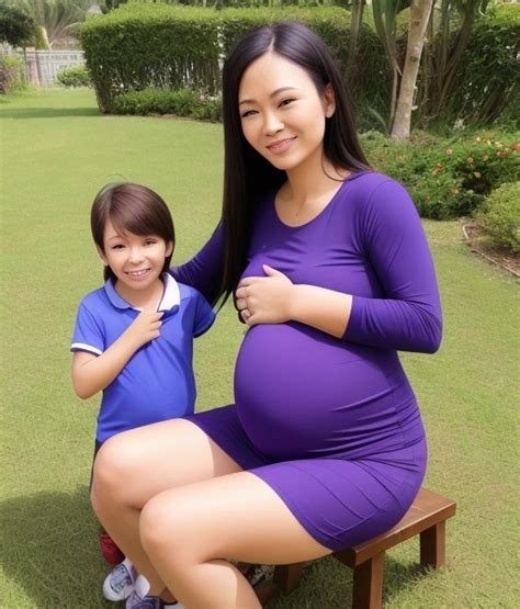 Pregnant Asian Mom With Her Son By Sebmeister On Deviantart