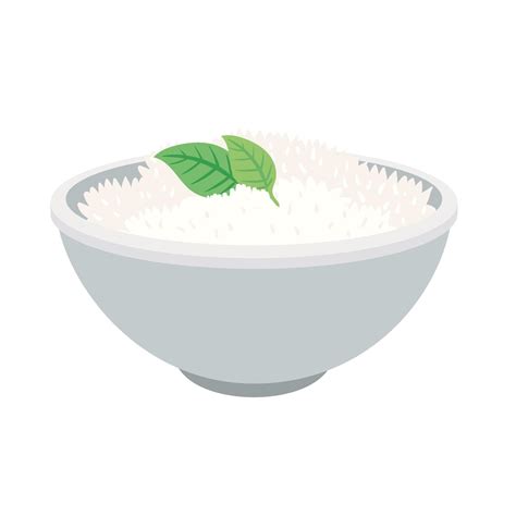 Rice In Bowl Vector Art At Vecteezy