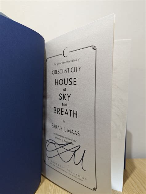 House of Sky and Breath (Signed First Edition with extra chapter) by ...