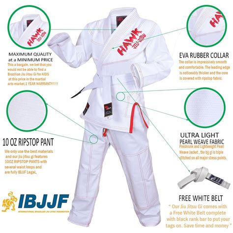 Snapklik.com : Brazilian Jiu Jitsu, Kids Jiu Jitsu Gi Children BJJ Gi ...