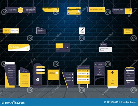 Signboards For Business Stock Vector Illustration Of Display