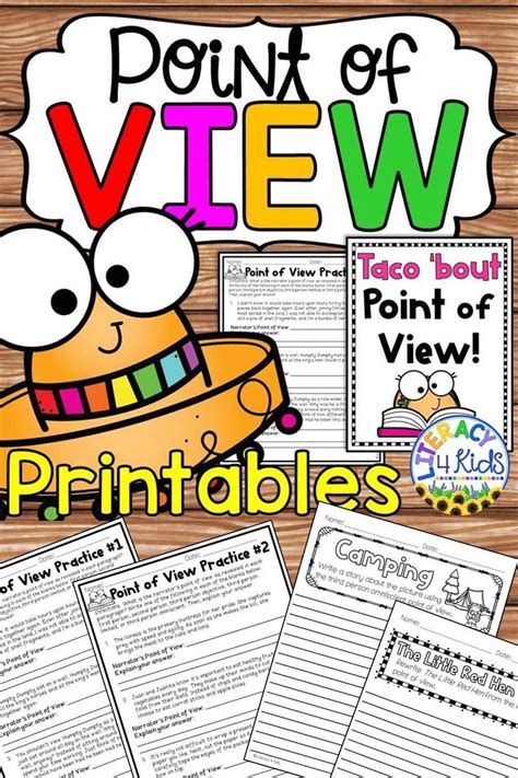 First And Third Person Point Of View Worksheets