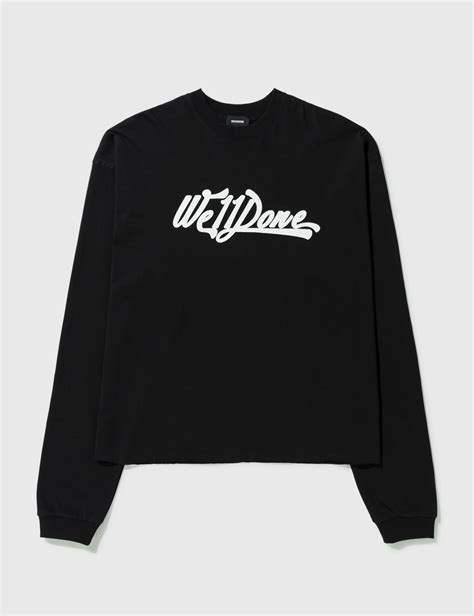 We11done New Logo Cut Out Long Sleeve T Shirt Hbx Globally