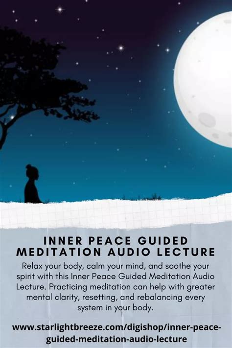 Ppt Inner Peace Guided Meditation Audio Lecture Powerpoint