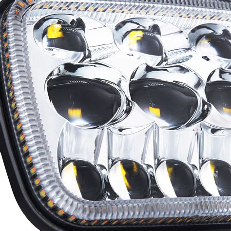 Lumen® Ford F 250 Super Duty With Factory Sealed Beam Headlights 2000 7x6 Rectangular Chrome