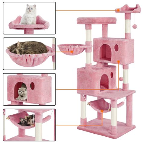 Yaheetech Multi Level Cat Tree Large Cat Tower