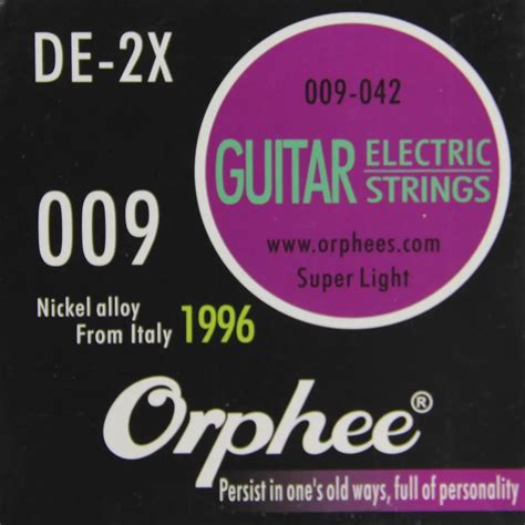 Orphee De X Pcs Set Guitar Accessories Electric Guitar Strings Nickel