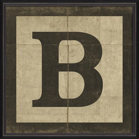 Bc Large Black Letter Block B Spicher And Company