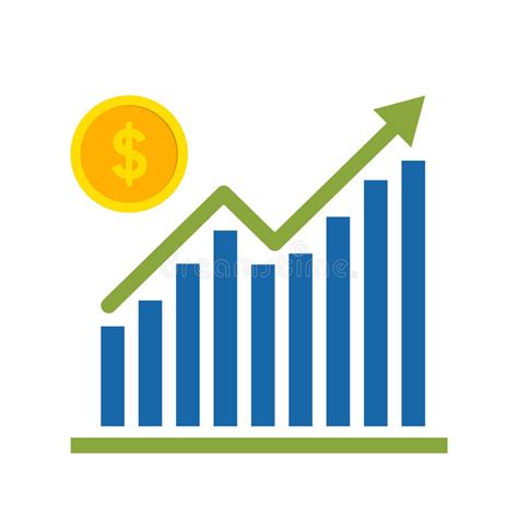 Vector De Icono De Aumento De Tasa De D Lar Inicio De Sesi N Para