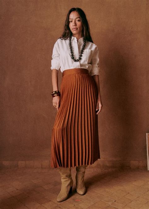 Dune Skirt Leaves Recycled polyester Octobre Éditions