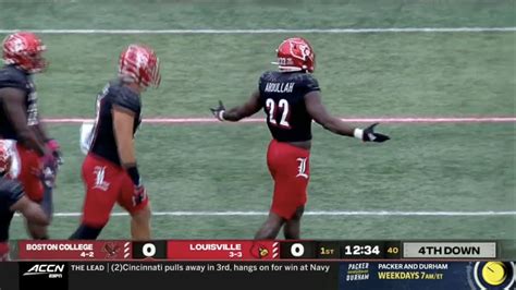 Yasir Abdullah Louisville Edge 22 Vs Boston College 2021 Youtube