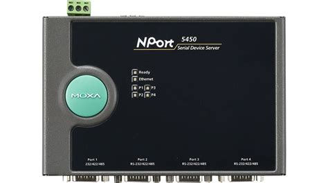 NPORT 5450 T Moxa Serial Device Server 100 Mbps Serial Ports 4