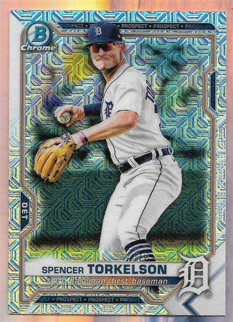 Spencer Torkelson Topps Bowman Chrome Mojo Rookie Rc Card Bcp