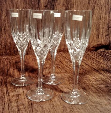 Vintage Royal Doulton Crystal Flutes And Champagne Ice Bucket Etsy