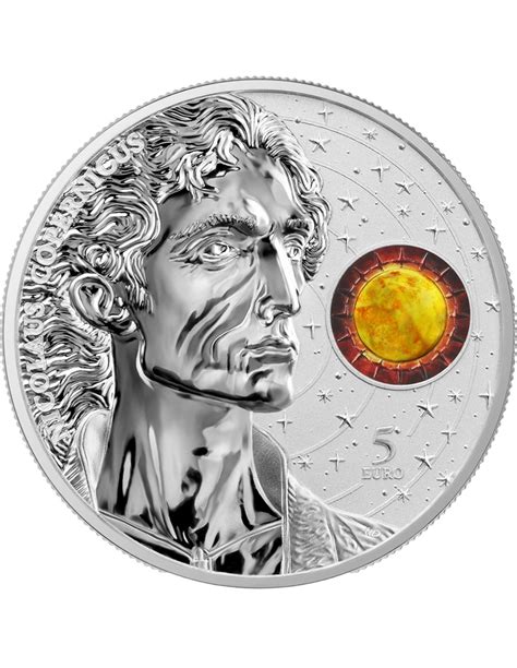 Copernico Nicolaus Moneta Argento Proof Da Oz Euro Malta