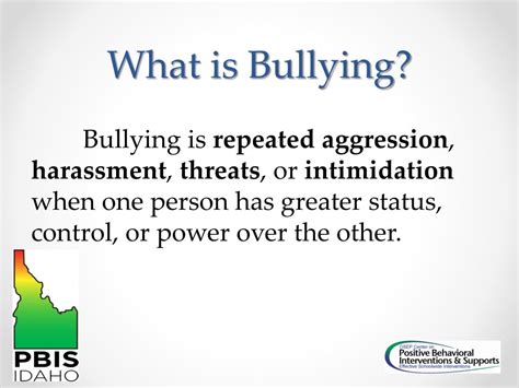 Ppt Bully Prevention Using Positive Behavioral Interventions