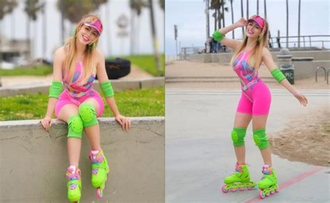 Nadyasonika Celebra El Estreno De Barbie Con Un Lindo Cosplay En Patines