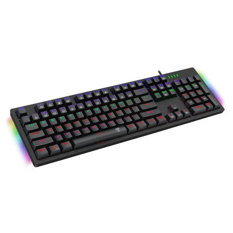 Gaming Keyboard Ergonomic Layout Mechanical Keys Customizable