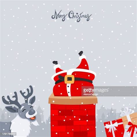 64 Santa Stuck Chimney Stock Photos High Res Pictures And Images