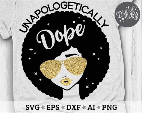 Unapologetically Svg Afro Girl Svg Afro Hair Sunglasses Svg African