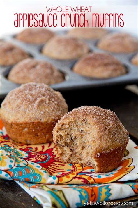 Whole Wheat Applesauce Crunch Muffins Recipe Apple Recipes Banana