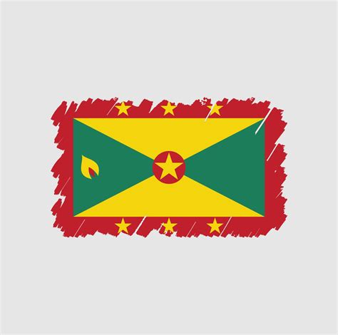 Grenada Flag Brush 6552929 Vector Art at Vecteezy