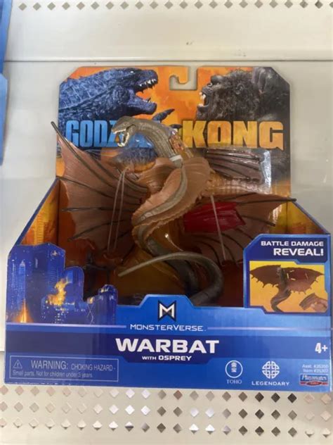 Playmates Monsterverse Godzilla Vs Kong 15cm 6 Hollow Earth Warbat With Ospray Eur 2715