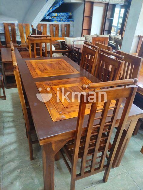 Teak Heavy Dining Table With 6 Chairs For Sale Kaduwela Ikman