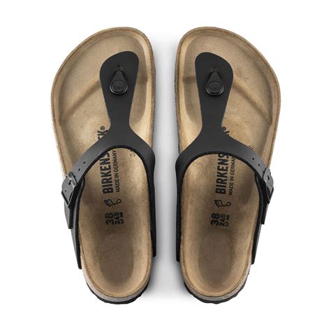 Birkenstock Ciabatta Infradito Gizeh Birko Flor 043691 Black Marro Un