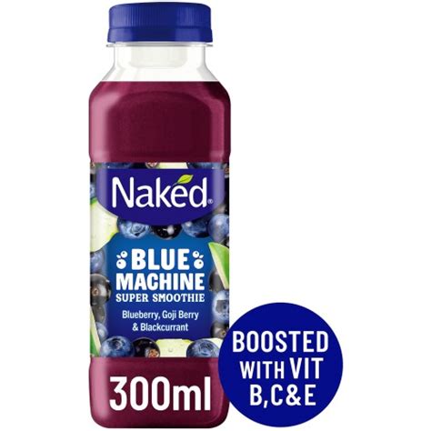 Naked Blue Machine Super Smoothie 100 Juice Blueberry 300ml Compare Prices Where To Buy