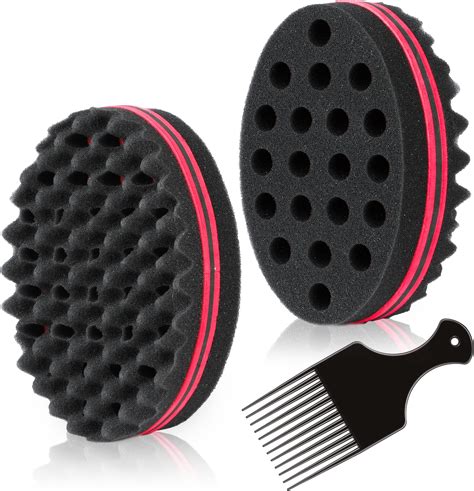 Small Holes Hair Sponge For Twists And Dreads Barber Afro Wave Nappy Curling Sponge