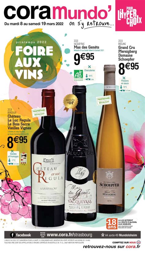 CORA Printemps 2022 Foire Aux Vins