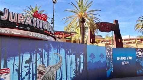 Universal Studios Hollywood Construction Update - Jurassic World ...