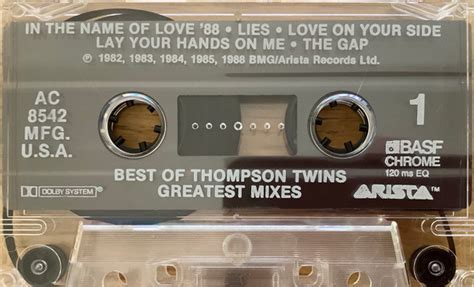 The Best Of Thompson Twins Greatest Mixes By Thompson Twins 1988