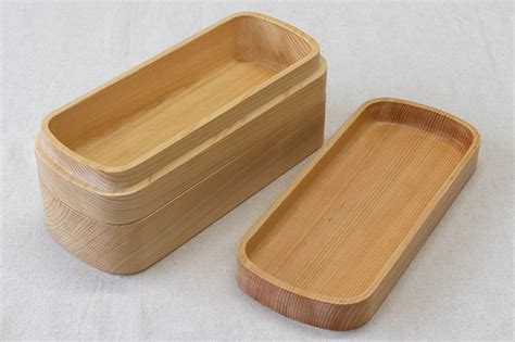 Traditional Japanese Bento Box, Carved From One Piece of Hinoki Wood ...