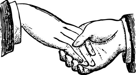 Handshake Drawing : Handshake One Line Drawing Royalty Free Vector ...