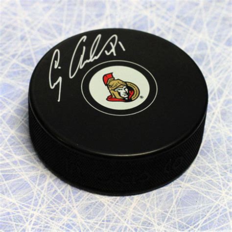 Craig Anderson Ottawa Senators Autographed Hockey Puck NHL Auctions