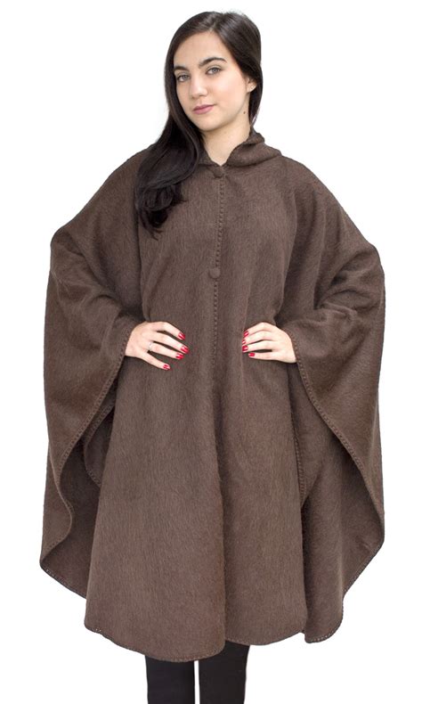 Alpaca Hooded Wool Cloak Cape | eBay